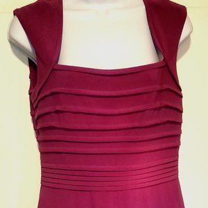 ADRIANNA PAPELL SIZE 8 MAGENTA Dress